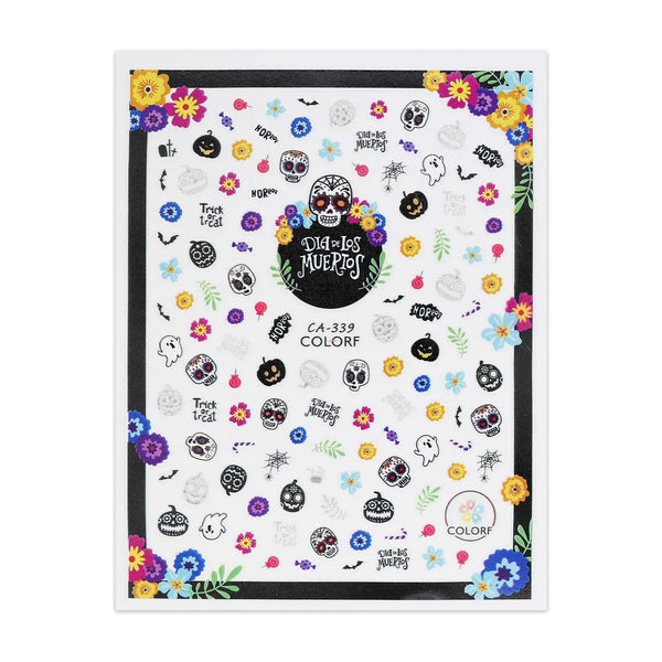 Halloween Stickers - Day of the Dead   Naio Nails