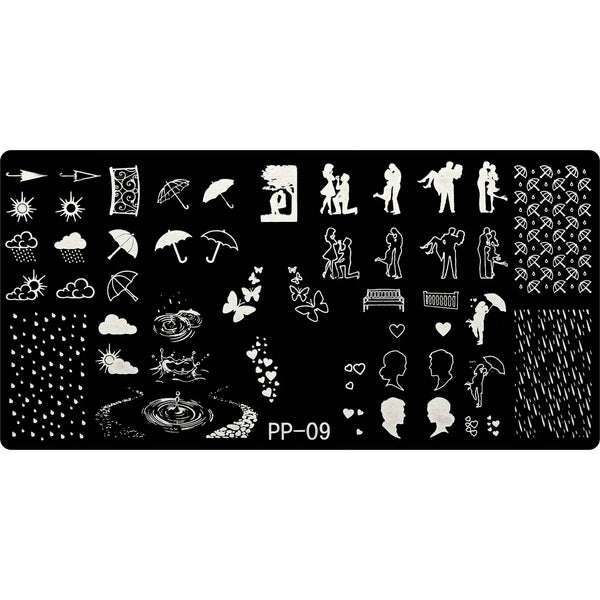 Stamping Plate - PP-009   Naio Nails