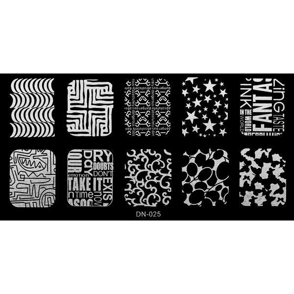 Stamping Plate - DN-025   Naio Nails