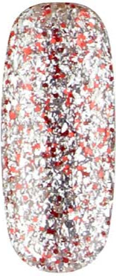 Apollo - UGGP-A0907 Urban Graffiti Röd och Silver Glitter Gel Nagellack 15ml