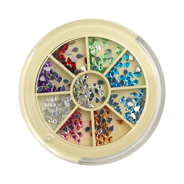 Millennium Luxury Style Gems (Teardrop) Multicoloured   Naio Nails